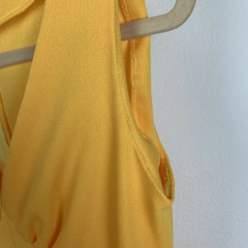 Vintage Handmade Women's S Mustard Yellow Maxi Dress Boho Retro - Picture 6 of 7